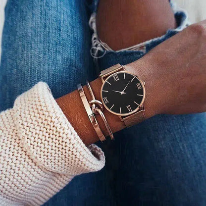 Cheky - Timeless Elegance Mesh Watch