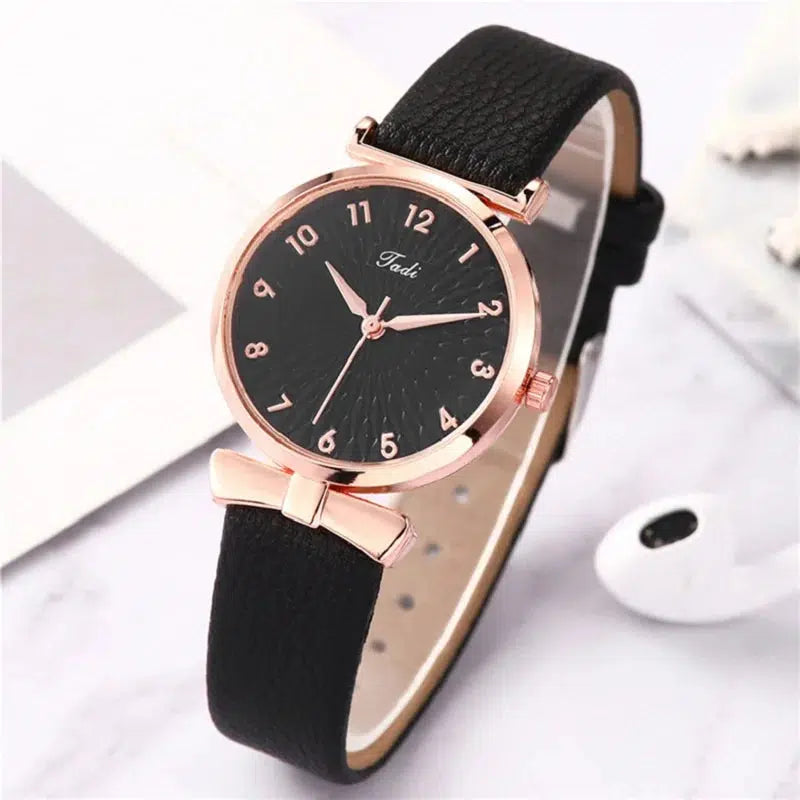 Cheky - 2pcs Set Luxury Women Bracelet Quartz Watches For Women Leather Watch Ladies Sports Dress Wrist Watch Clock Relogio Feminino