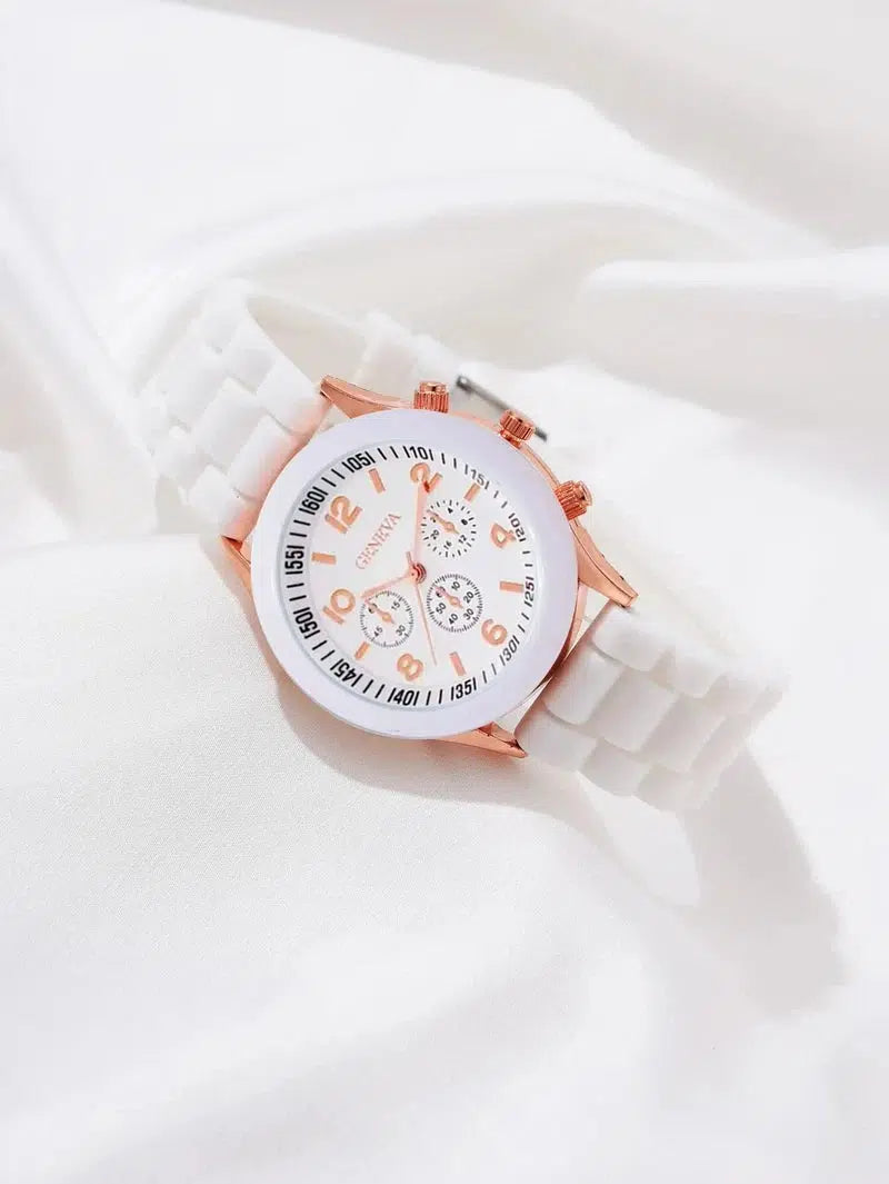 Cheky - Women Watches New Fashion Luxury Brand Women's Watch Silicone Strap Quartz Wrist Watch For Female Relogio Feminino