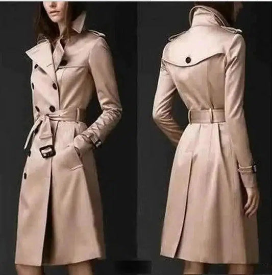 Cheky - Double-breasted Trench Coat