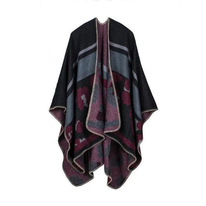 Cheky - Elegant Large Plaid Cashmere Scarf