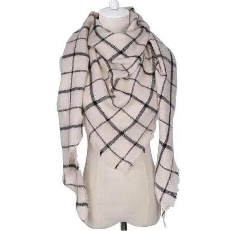 Cheky - European And American Triangle Cashmere Women's Winter Scarf Shawl