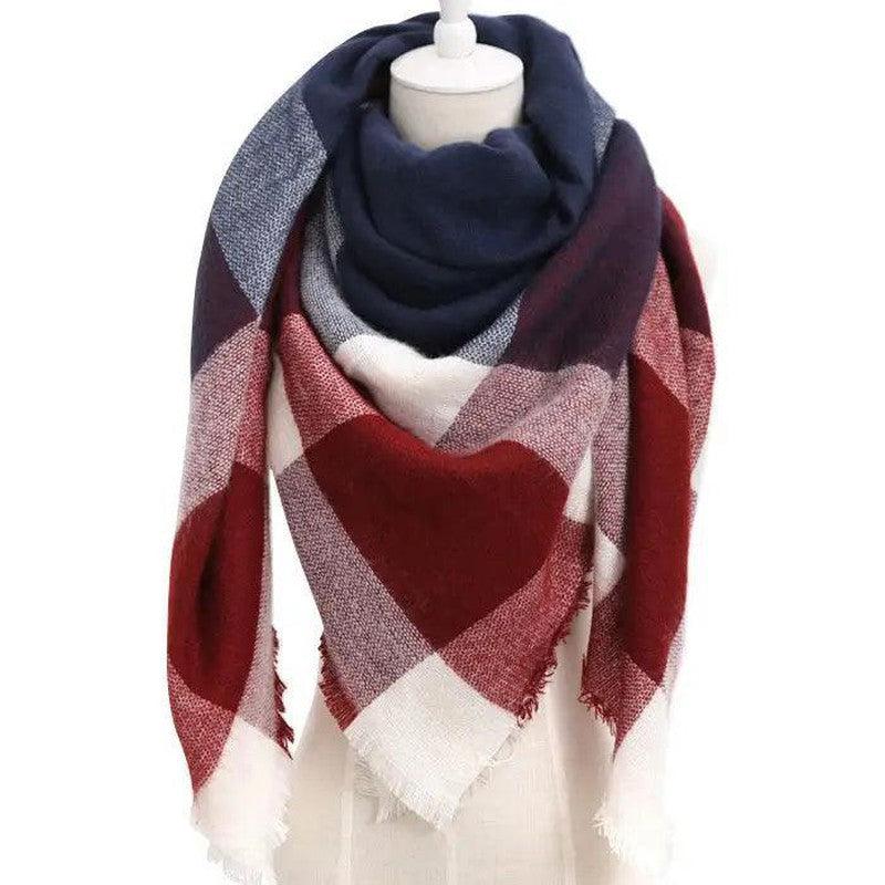 Cheky - European And American Triangle Cashmere Women's Winter Scarf Shawl