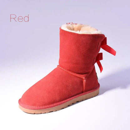 Cheky - High Quality SALE Women Australia Snow Boots Warm Fur Baileys Bow Boots Women Winter Boots Snow Boots Big Size