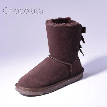 Cheky - High Quality SALE Women Australia Snow Boots Warm Fur Baileys Bow Boots Women Winter Boots Snow Boots Big Size