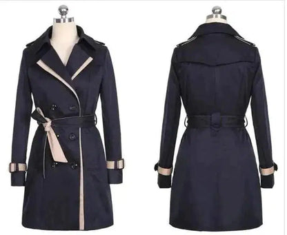 Cheky - Ladies Autumn Trench Coat For Women Winter Long Coats