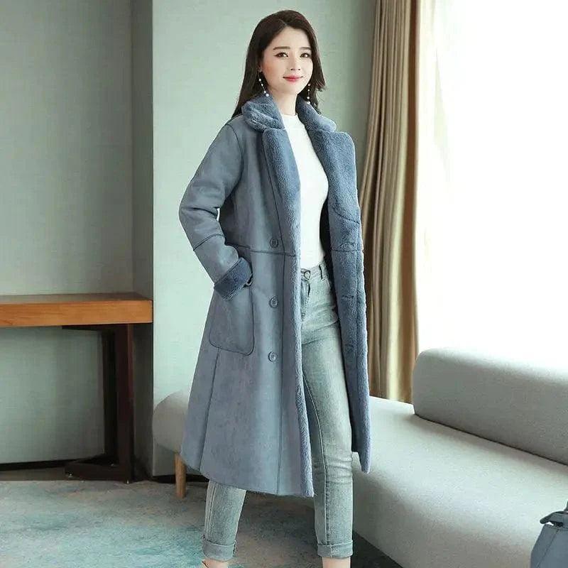 Cheky - Lamb wool coat women