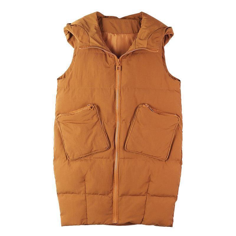 Cheky - Long vest cotton jacket