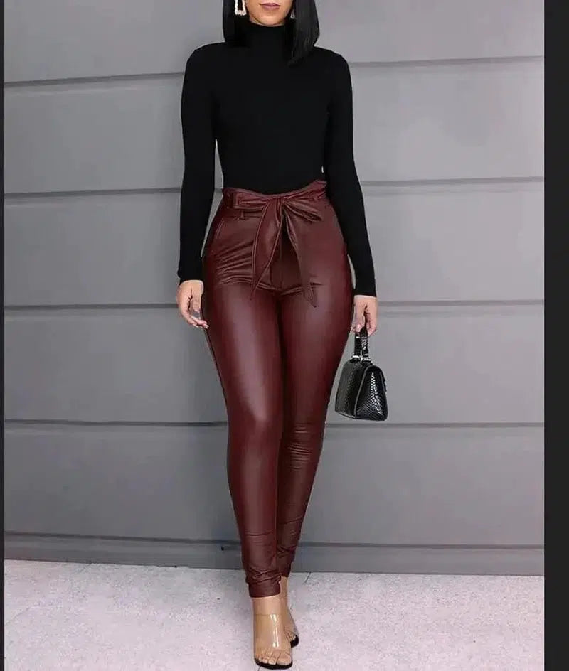 Cheky - Tight pu leather leggings