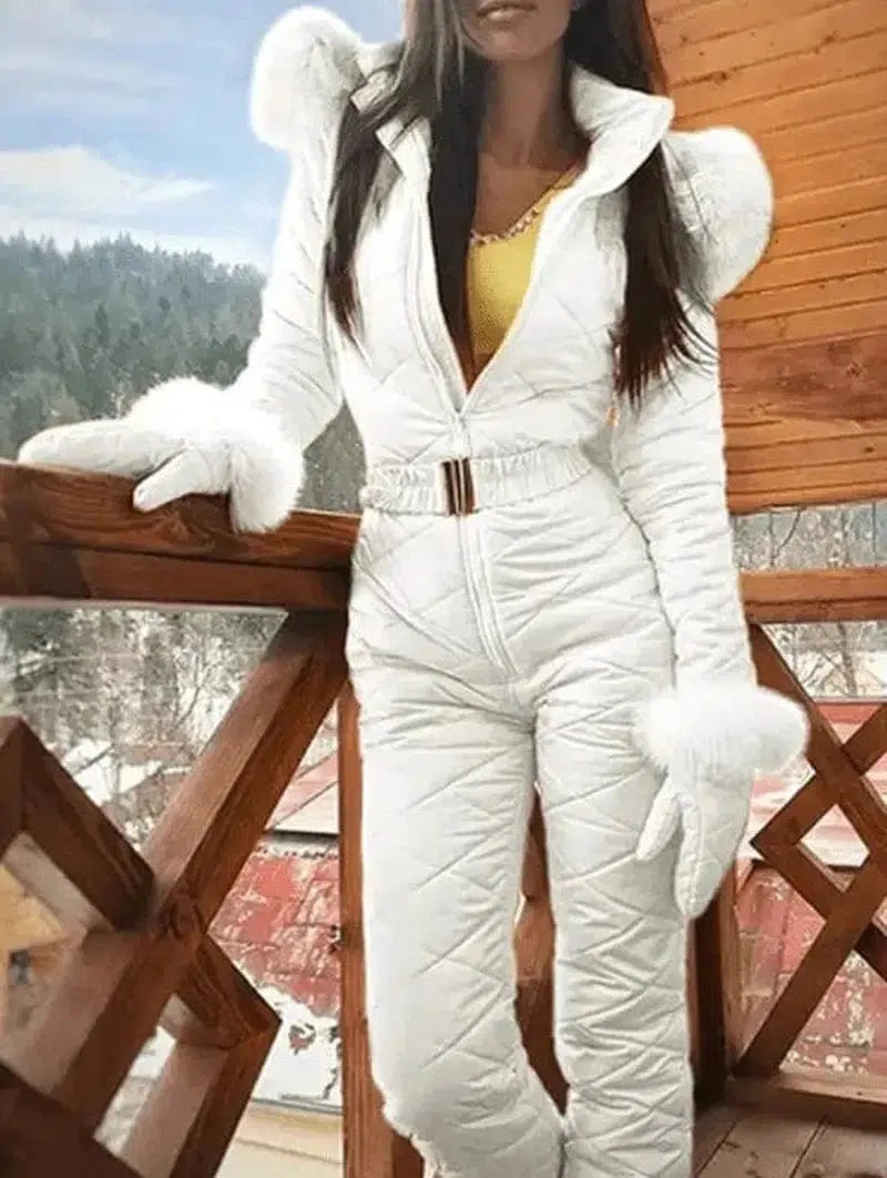 Cheky - Winter Outdoor Body Hoodie Ski Suit Coat Women