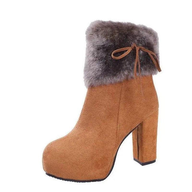 Cheky - New Style Platform Martin Boots Plus Cashmere Women