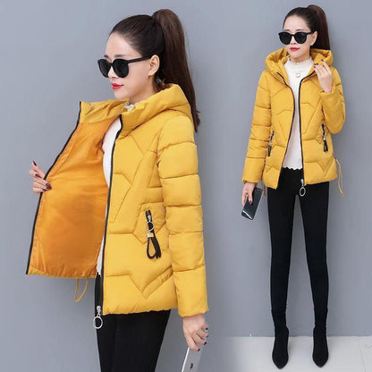 Cheky - Winter New Style Cotton Jacket Women Short