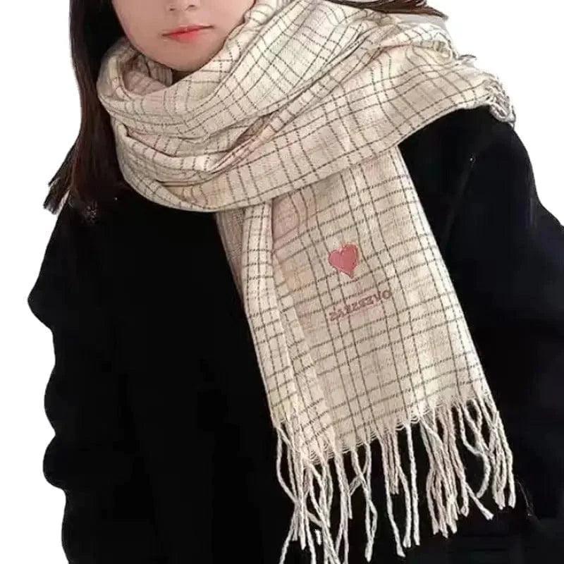 Cheky - Women's Fashion Love Warm Faux Cashmere Shawl Scarf