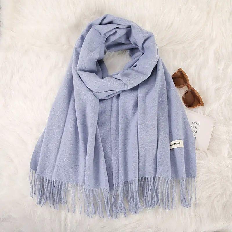 Cheky - Women's Fashionable All-match Cashmere Tassel Double-sided Scarf