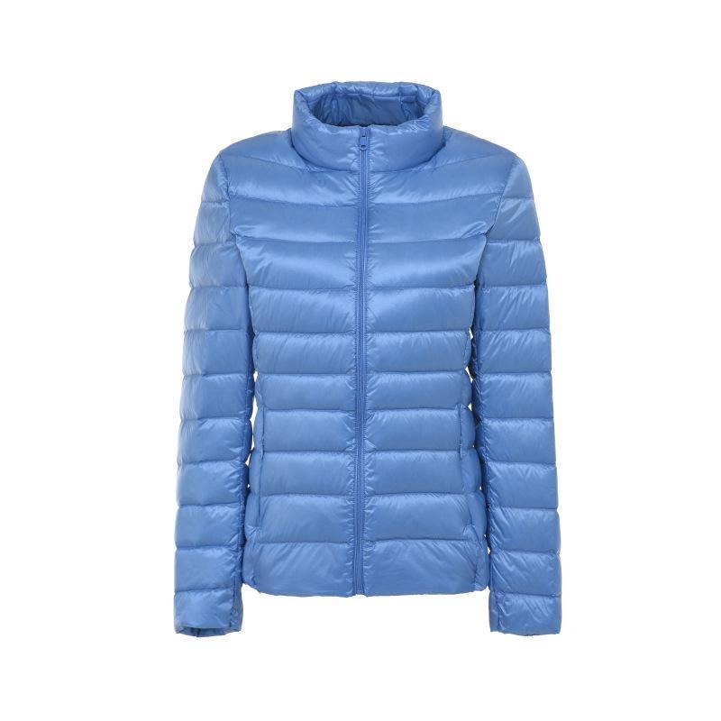 Cheky - Women's stand-up collar slim light down jacket