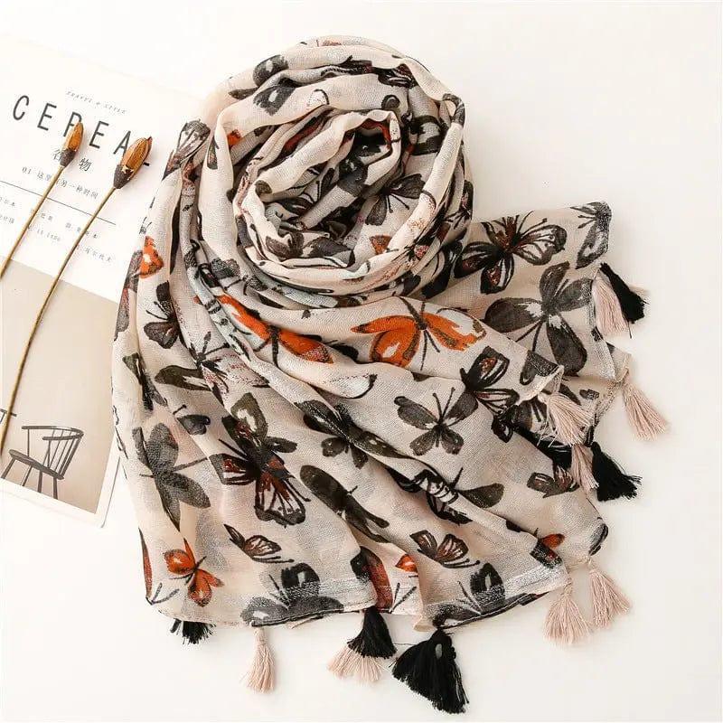 Cheky - Women's Travel Sunscreen Long Gauze Cotton And Linen Feel Scarf